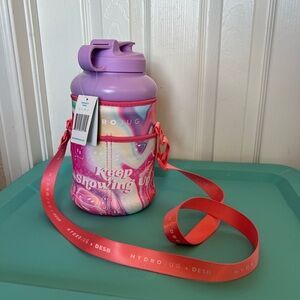 HydroJug Vibrant Purple and Pink Bottle with Strap